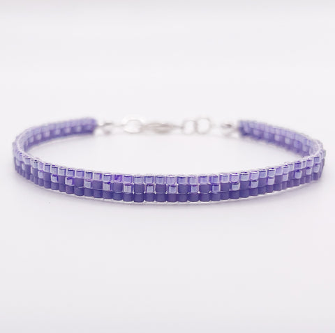 Mila Beaded Bracelet - Purple